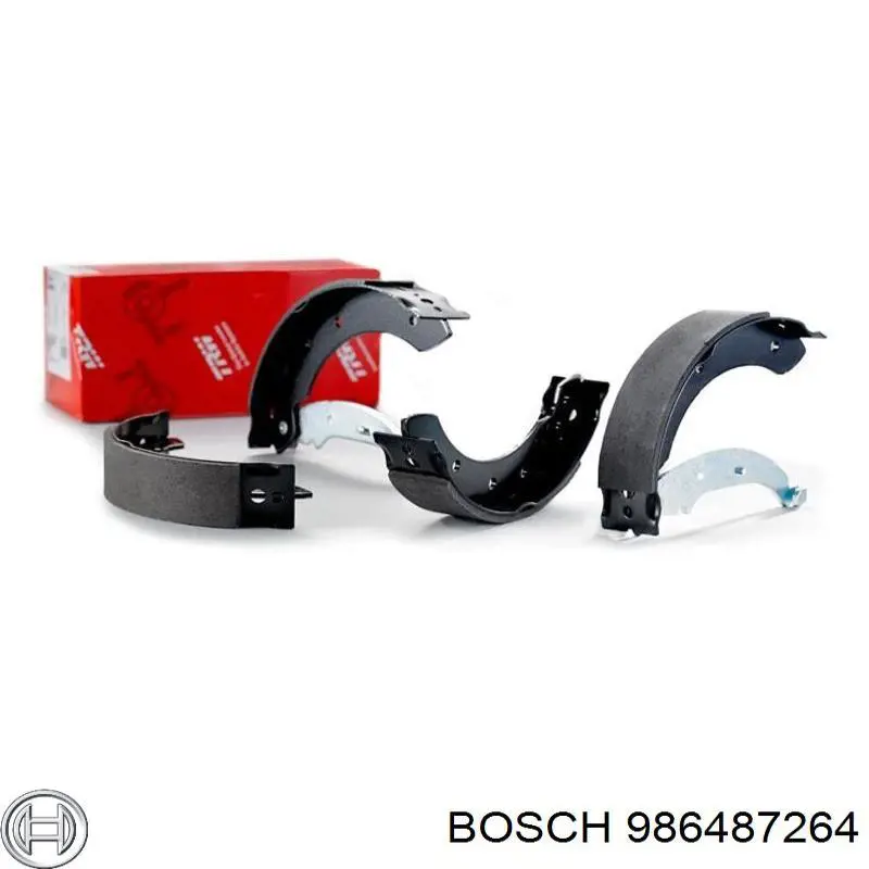 Тормоза рабочие задние ножные и тормозные барабаны Bosch 986487264 цена, от 11.27 USD