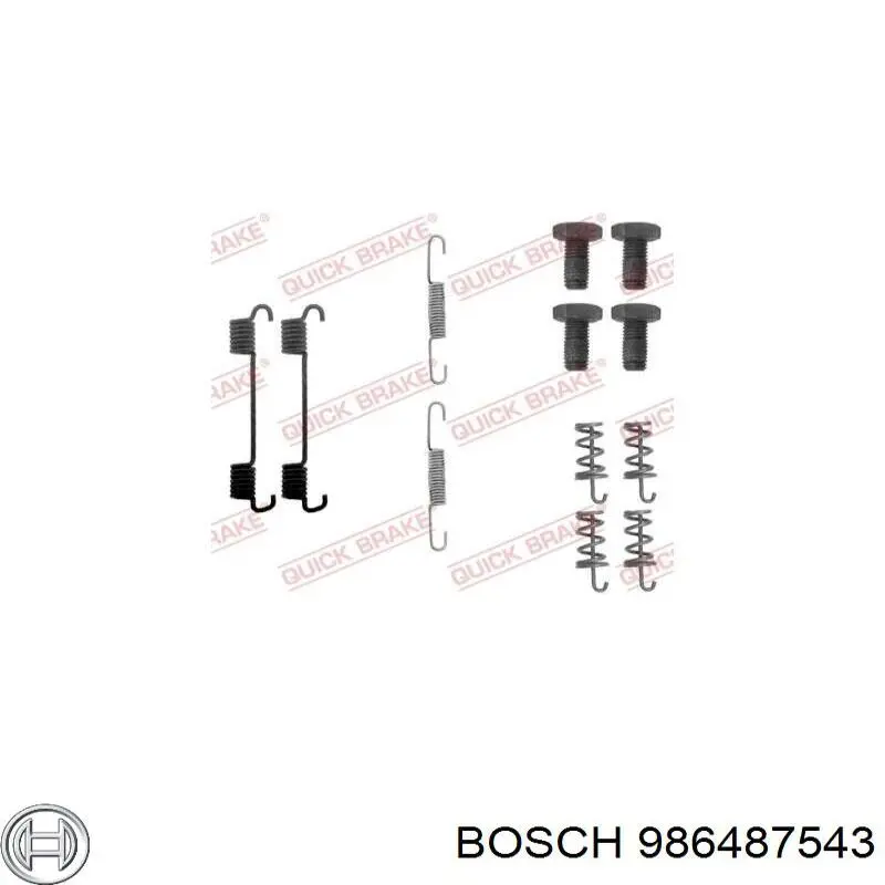 986487543 Bosch колодки ручника