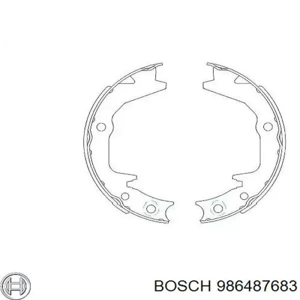 Тормоза рабочие задние ножные и тормозные барабаны Bosch 986487683 цена, от 19.45 USD