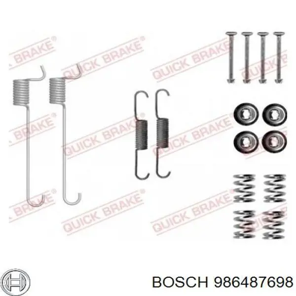 Колодки ручника 986487698 Bosch