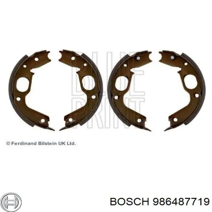 Тормозные колодки стояночного тормоза Bosch 986487719 цена, от 22.78 USD