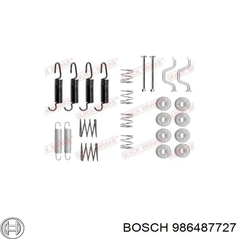 Колодки ручника 986487727 Bosch