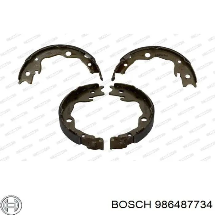 Колодки ручника 986487734 Bosch