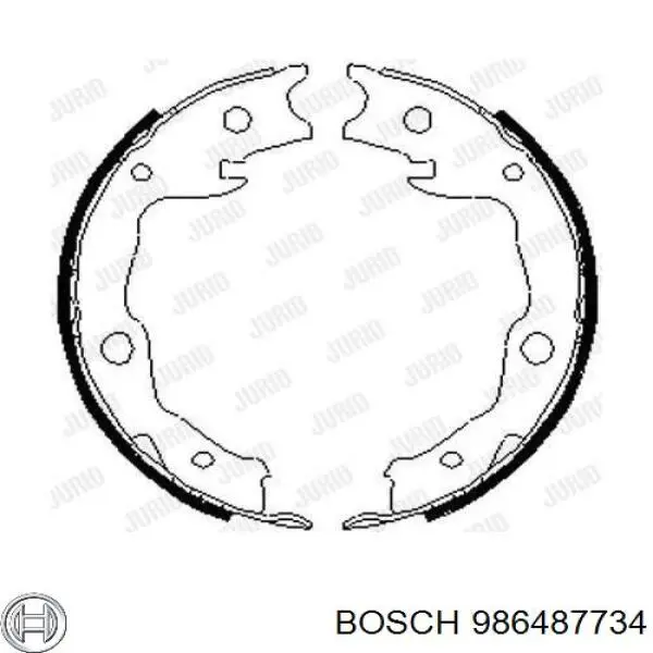 Zapatas de freno de mano 986487734 Bosch