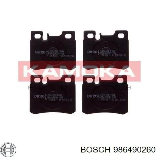 Задние тормозные колодки 986490260 Bosch