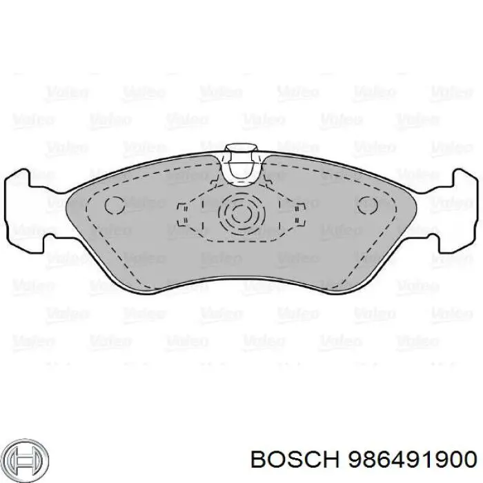 Купить 986491900 Bosch Колодки тормозные