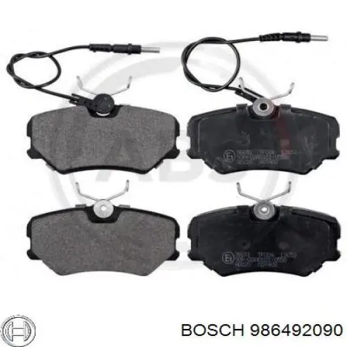 Тормозные колодки Bosch 986492090