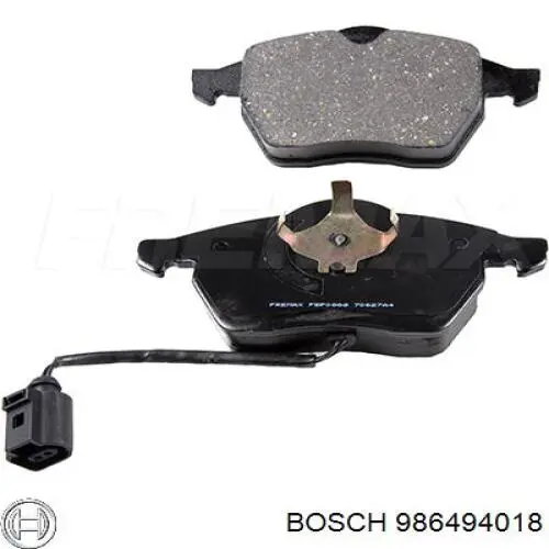 Купить 986494018 Bosch Колодки тормозные