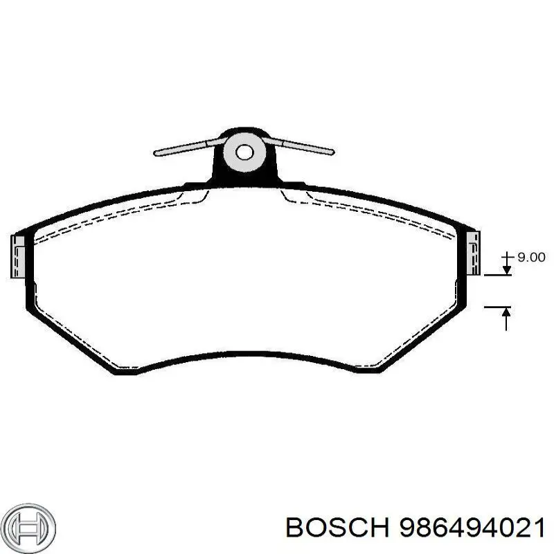 Купить 986494021 Bosch Колодки тормозные