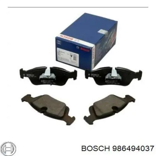 986494037 Bosch sapatas do freio dianteiras de disco