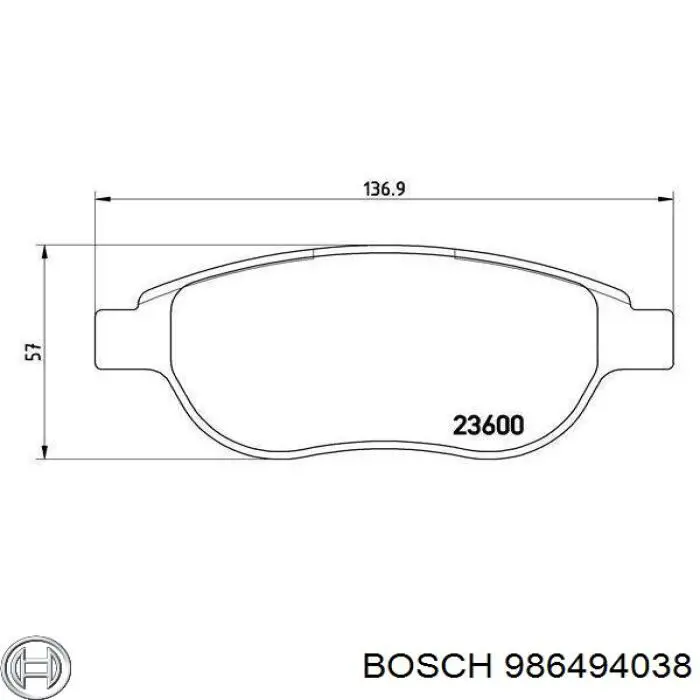 Колодки Bosch 986494038 цена, от 17.62 USD
