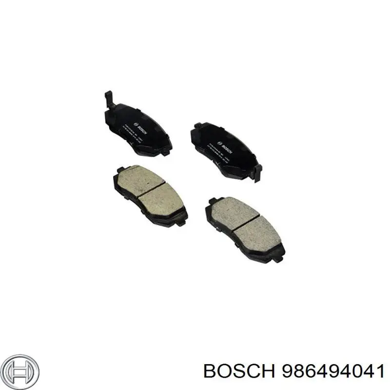 Передние тормозные колодки 986494041 Bosch