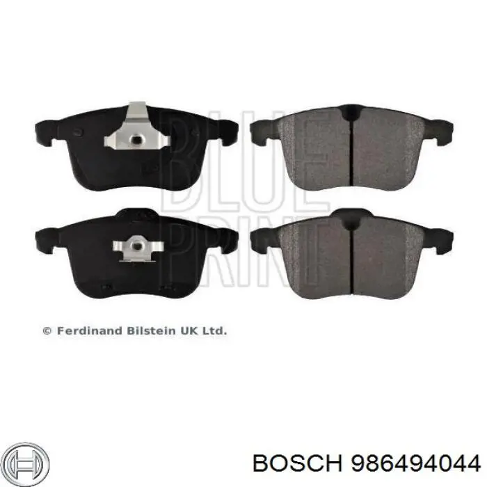 Передние тормозные колодки 986494044 Bosch