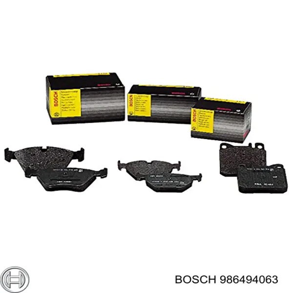 986494063 Bosch задние тормозные колодки