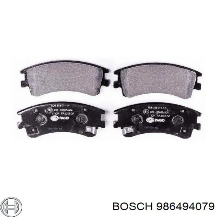 986494079 Bosch Колодки передние
