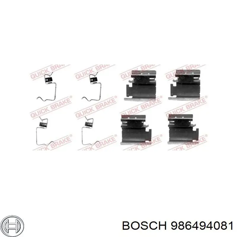 Передние тормозные колодки 986494081 Bosch