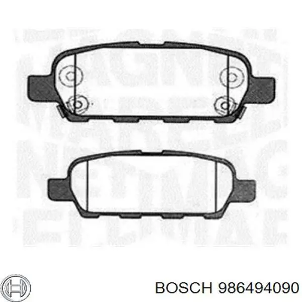 Колодки дисковые  Bosch 986494090 цена, от 23.88 USD