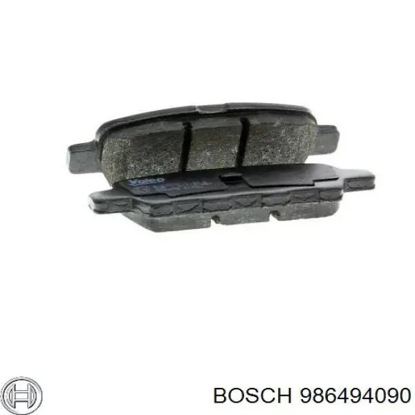 Задние тормозные колодки 986494090 Bosch