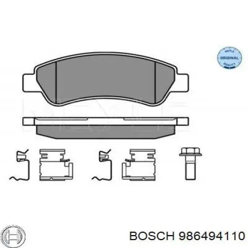 Колодки дисковые  Bosch 986494110 цена, от 16.63 USD