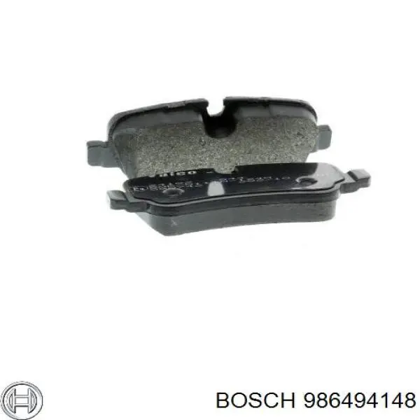 Купить 986494148 Bosch Колодки тормозные задние, дисковые
