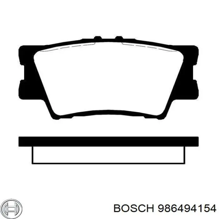Задние тормозные колодки 986494154 Bosch