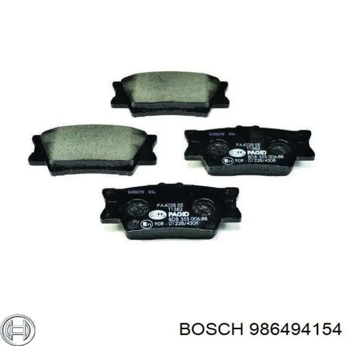 Колодки дисковые  Bosch 986494154 цена, от 26.84 USD