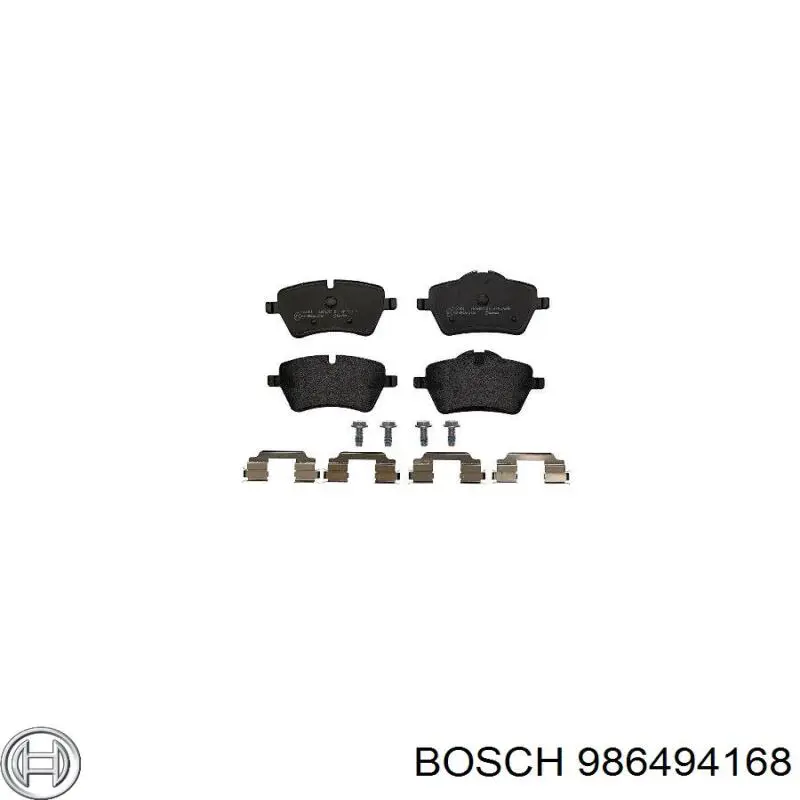 Купить 986494168 Bosch Колодки тормозные