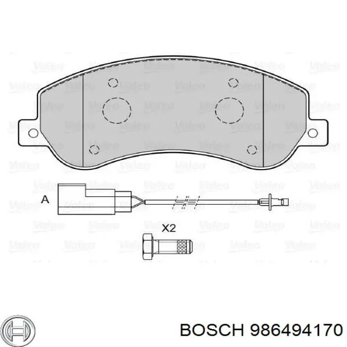 Колодки Bosch 986494170 цена, от 31.64 USD
