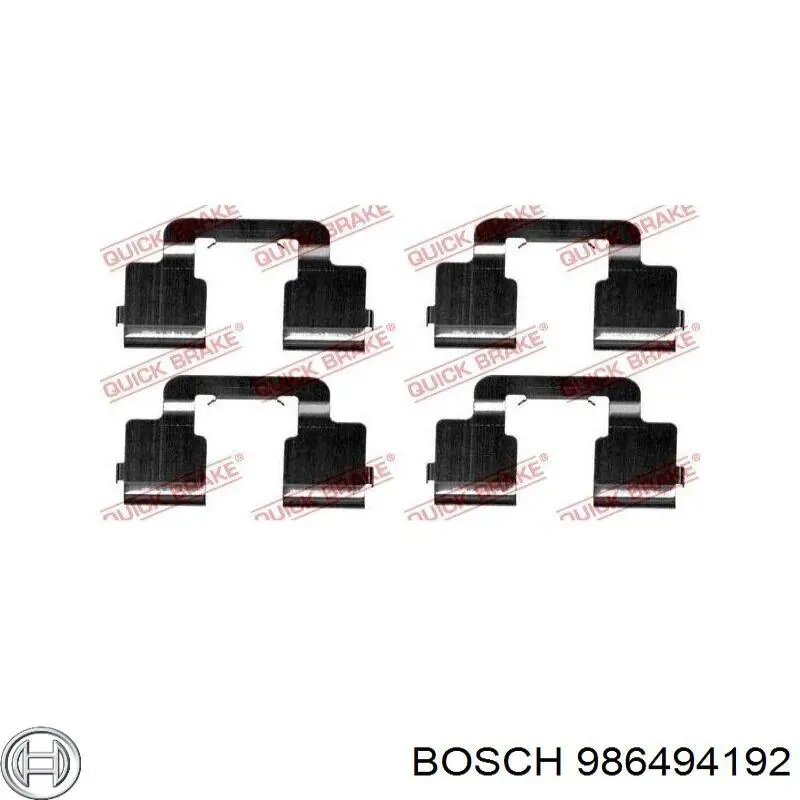Колодки дисковые  Bosch 986494192 цена, от 16.49 USD