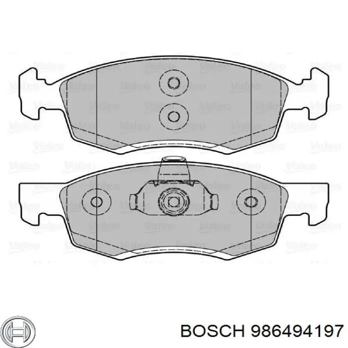986494197 Bosch Колодки передние