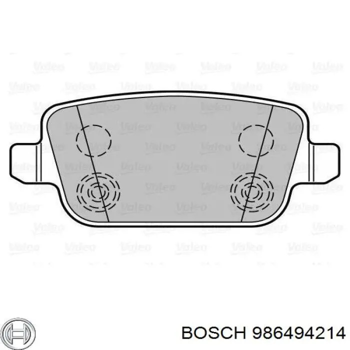 986494214 Bosch Колодки тормозные дисковые комплект