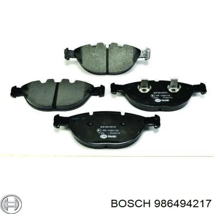 986494217 Bosch колодки тормозные передние дисковые