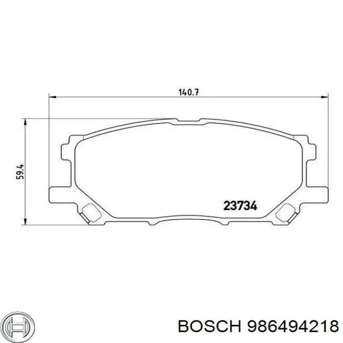 Колодки Bosch 986494218 цена, от 25.11 USD