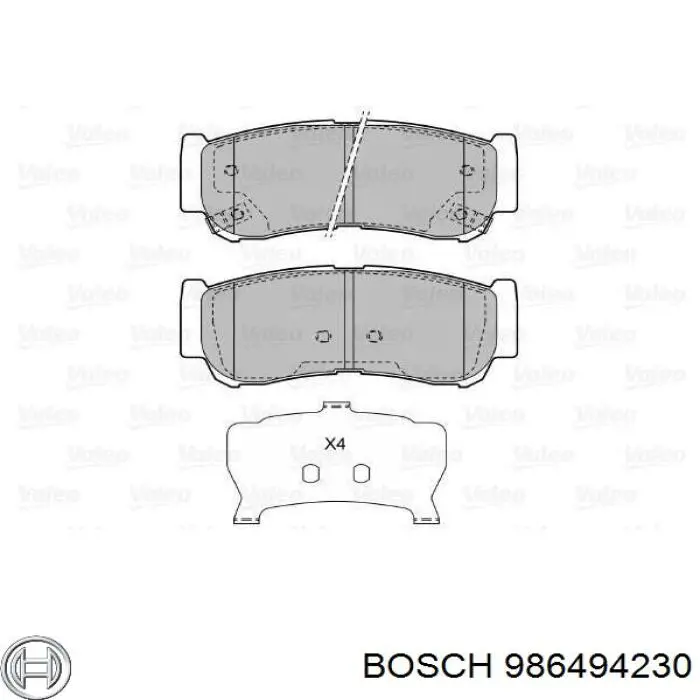 Колодки дисковые  Bosch 986494230 цена, от 15.21 USD