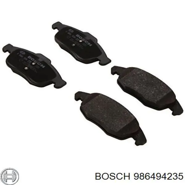 Передние тормозные колодки 986494235 Bosch