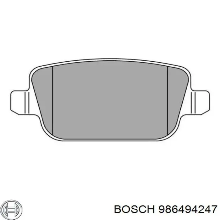986494247 Bosch Колодки тормозные дисковые комплект