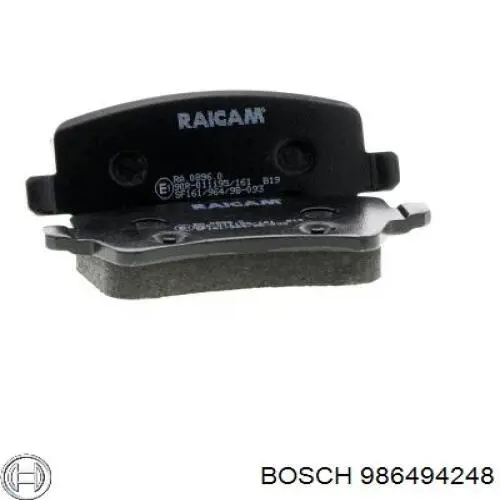 Колодки дисковые  Bosch 986494248 цена, от 34.21 USD