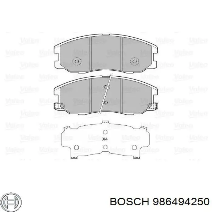Колодки Bosch 986494250 цена, от 28.78 USD