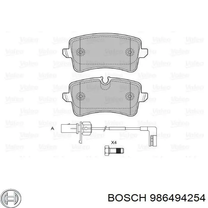 Колодки дисковые  Bosch 986494254 цена, от 47.70 USD