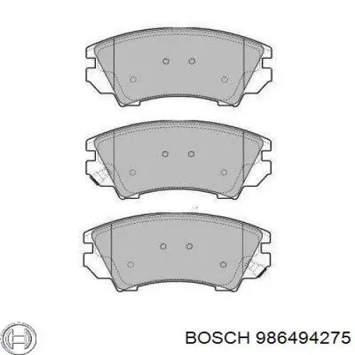 Передние тормозные колодки 986494275 Bosch