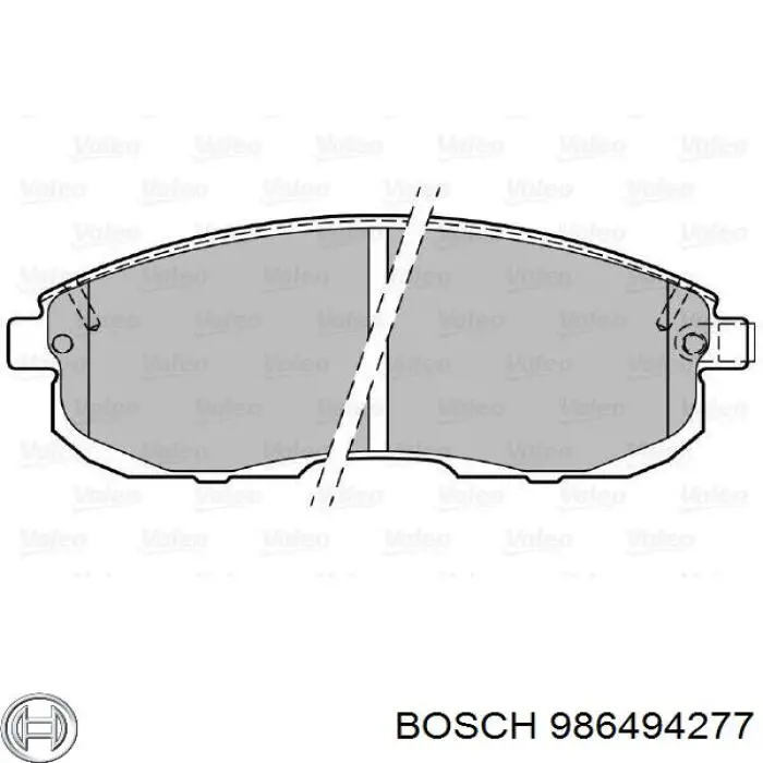 Купить 986494277 Bosch Колодки тормозные