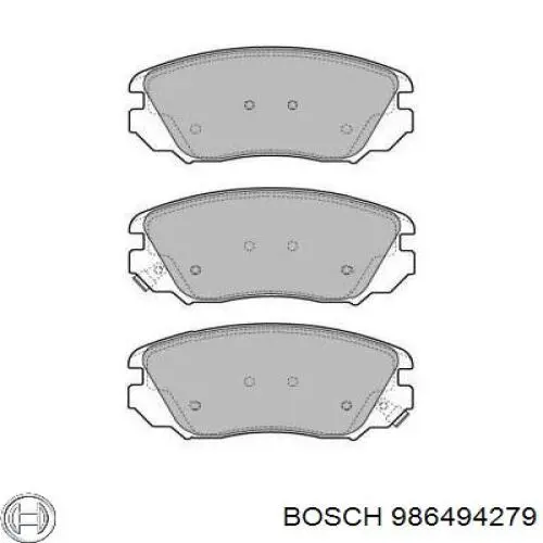 Передние тормозные колодки 986494279 Bosch