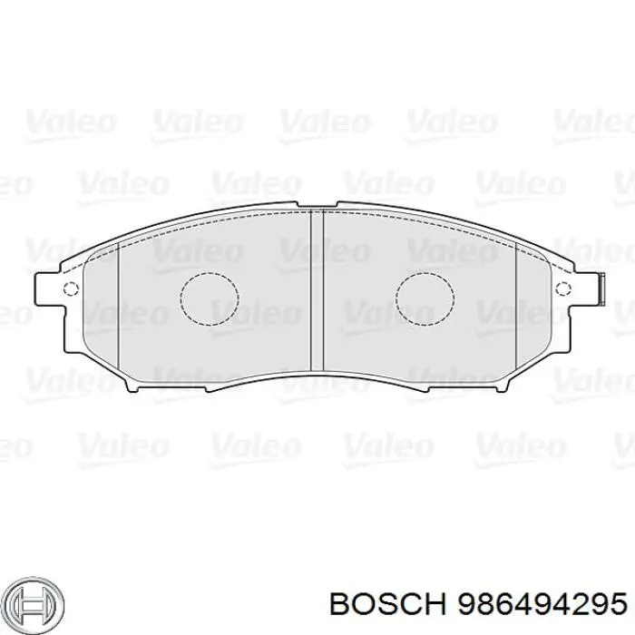 986494295 Bosch Колодки передние