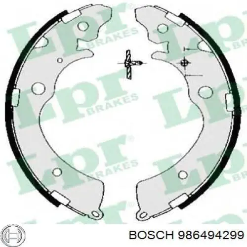 Передние тормозные колодки 986494299 Bosch