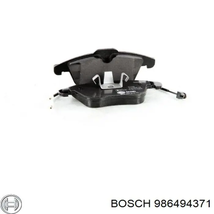 986494371 Bosch Колодки передние