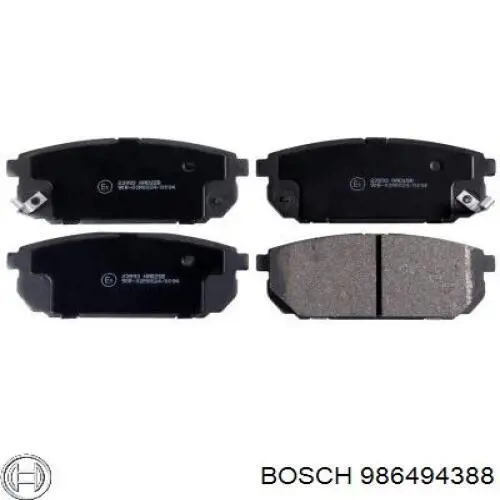 986494388 Bosch Колодки тормозные дисковые комплект