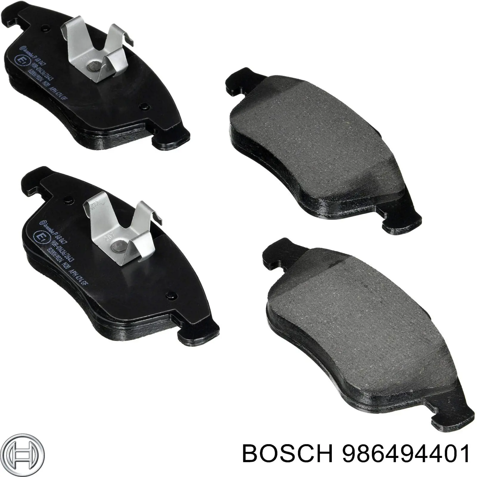 Передние тормозные колодки 986494401 Bosch