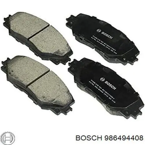 Передние тормозные колодки 986494408 Bosch