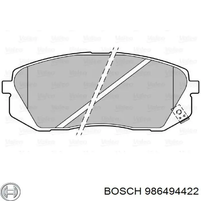 986494422 Bosch Колодки передние
