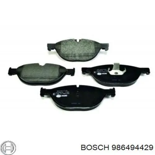 Купить 986494429 Bosch Колодки тормозные